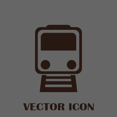 Buharlı lokomotif. Eski demiryolu web simgesi