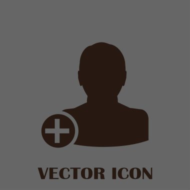 arkadaş vektör simgesi ekle