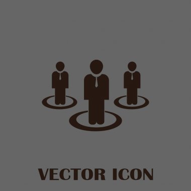 Grup insanlar vektör simgesi