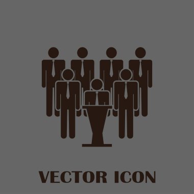 Grup insanlar vektör simgesi