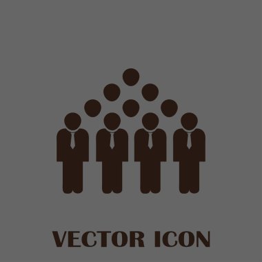 Grup insanlar vektör simgesi