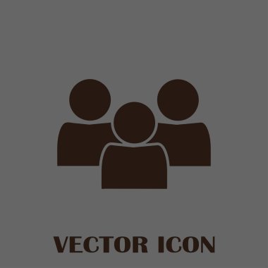 Grup insanlar vektör simgesi