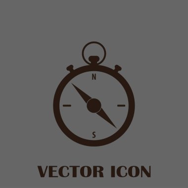 Pusula simgesini vektör tasarımı