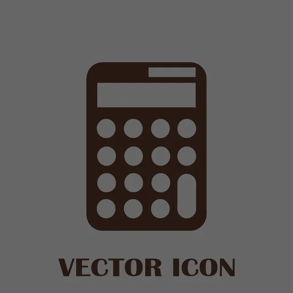 Icône de calculatrice, illustration vectorielle. style design plat. — Image vectorielle