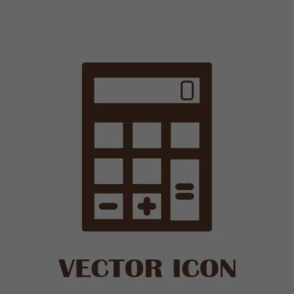 Calculator icon, vector illustration. Flat design style. — Stock Vector