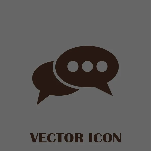 Chat Icon in trendy flat style isolated on the background. Символ речевого пузыря для дизайна вашего сайта — стоковый вектор