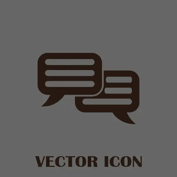 Chat-Symbol im trendigen flachen Stil isoliert auf einem Hintergrund. Sprechblasensymbol für Ihr Webseiten-Design — Stockvektor
