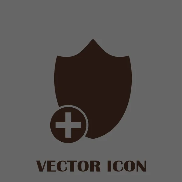 Escudo vector web icono — Vector de stock