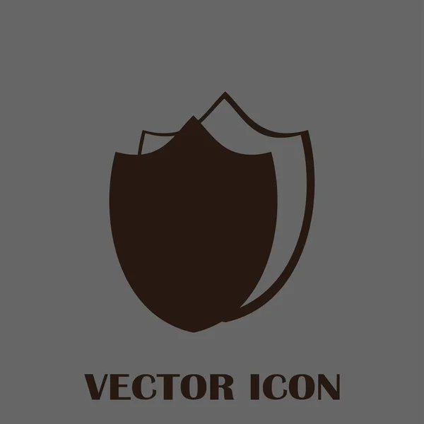 Escudo vector web icono — Vector de stock