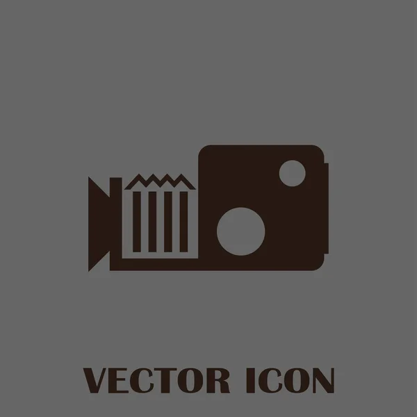Videokamera vektor ikon — Stock Vector
