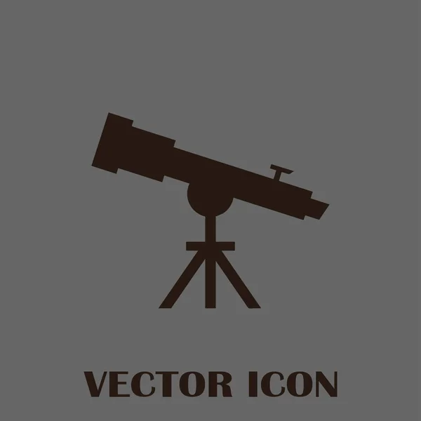 Teleskop-Webvektorsymbol — Stockvektor