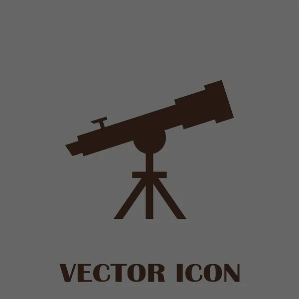 Teleskop-Webvektorsymbol — Stockvektor