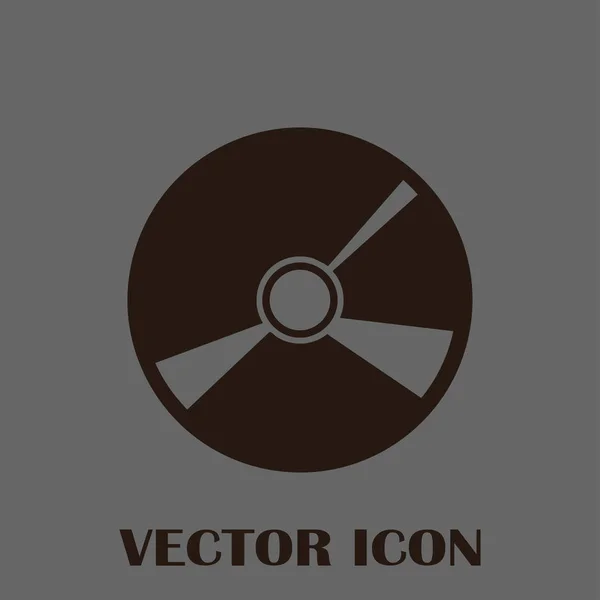 Cd Symbol flacher Vektor — Stockvektor