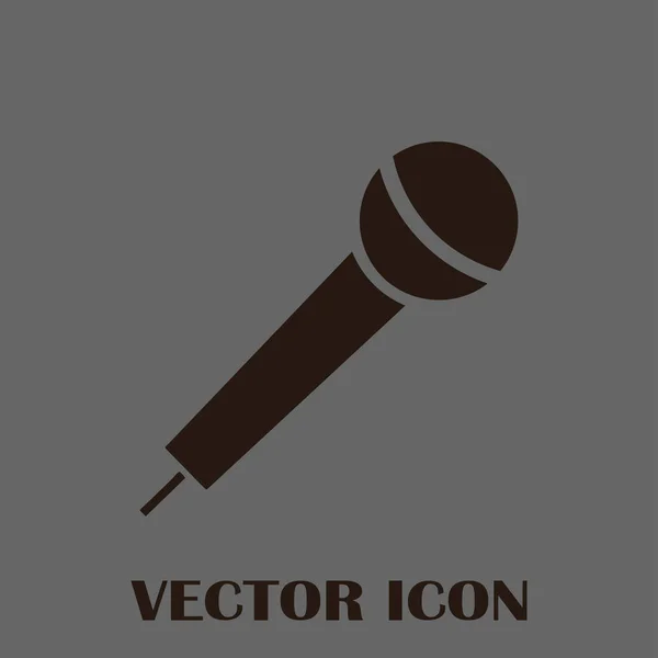 Wektor ikona mikrofonu, Voice recorder, wywiad, karaoke — Wektor stockowy