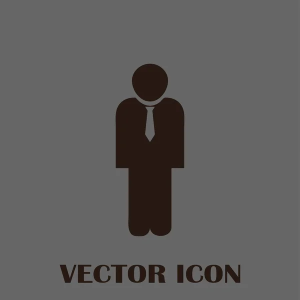 Hombre de negocios vector icono web — Archivo Imágenes Vectoriales