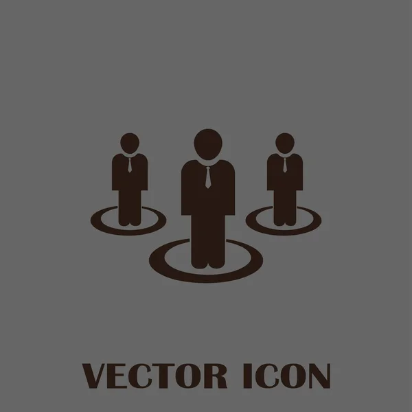 Grupo de personas vector icono — Archivo Imágenes Vectoriales