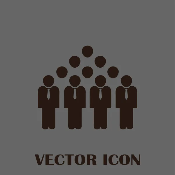 Grupo de personas vector icono — Vector de stock