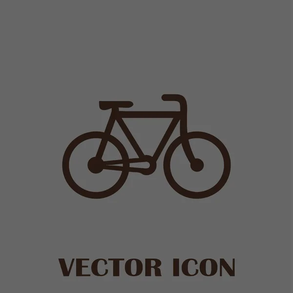 Icono de bicicleta stock vector ilustración diseño plano — Vector de stock