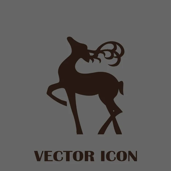 Hirsch-Vektor-Websymbol — Stockvektor