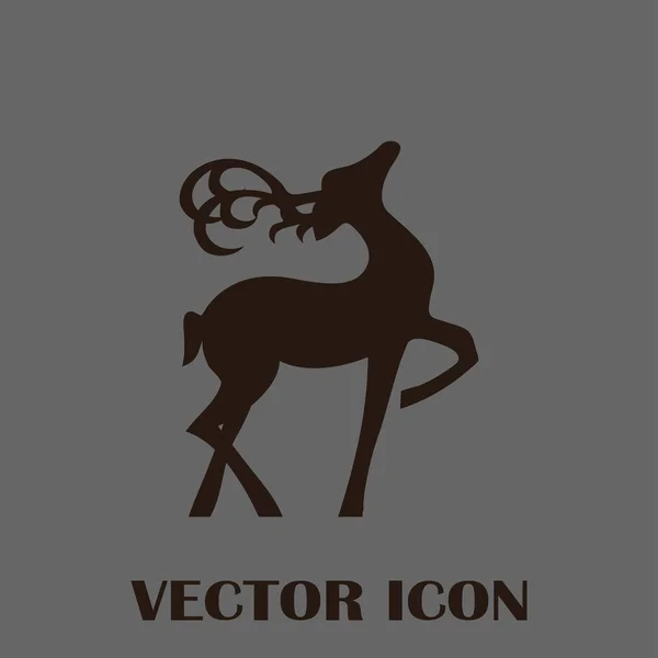 Rådjur vektor web icon — Stock vektor
