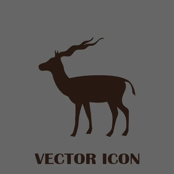 Vektorsilhouette der Gazelle — Stockvektor