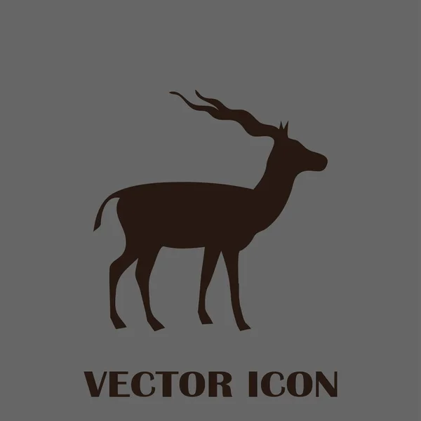 Sziluettjét vektor a gazella — Stock Vector