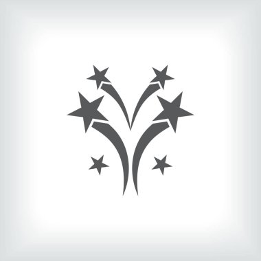 Festival havai fişek. Vektör çizim.