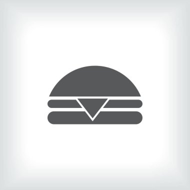 Hamburger vektör web simgesi