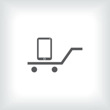 Smartphone Simgesi, vektör illüstrasyonu
