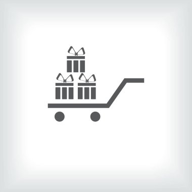 Hediye, hediye, Giftbox izole düz Web telefon simgesi