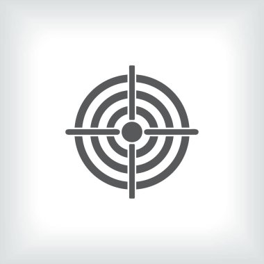 Hedef simgesi düz vektör.