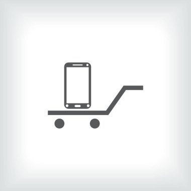 Smartphone Simgesi, vektör illüstrasyonu