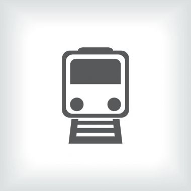 Tren simge vektör, Modern ulaşım işareti, Web sitesi, sosyal medya, kullanıcı arabirimi, mobil uygulaması, Eps10