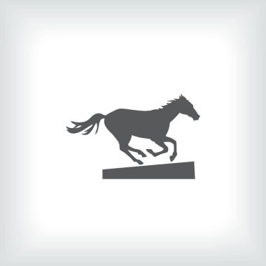 At siyah siluet çalıştırıyor. Vektör çizim.