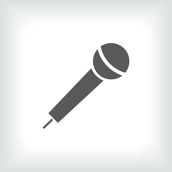 Ikona mikrofonu webové vektorové — Stockový vektor