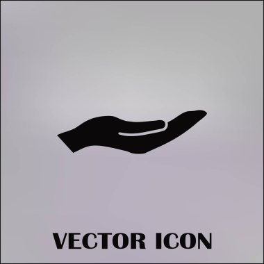 eller simge vektör, düz tasarım en iyi vektör simgesi