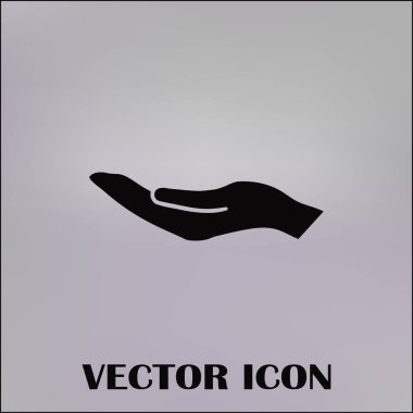 eller simge vektör, düz tasarım en iyi vektör simgesi