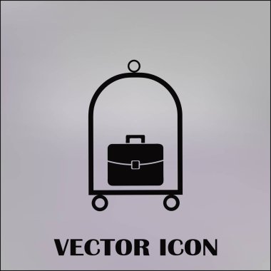 Bagaj vektör web simgesi.