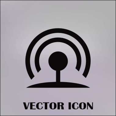 WiFi simge vektör, kablosuz Internet işareti, düz stil grafik ve web tasarımı için