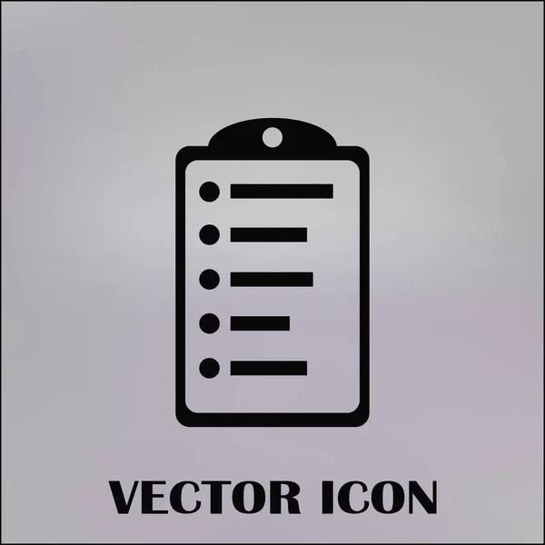 Comprobación de calidad icono. portapapeles icono web — Vector de stock