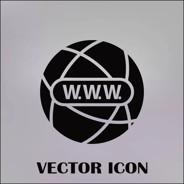 Website vector web Icon. ícone globo — Vetor de Stock