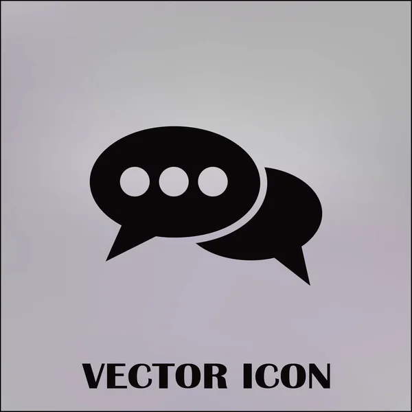 Chat-Symbol im trendigen flachen Stil isoliert auf einem Hintergrund. Sprechblasensymbol für Ihr Webseiten-Design — Stockvektor