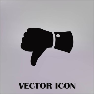 Simge, düz simge vektör çizim vektör başparmak.