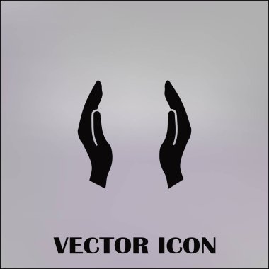 eller simge vektör, düz tasarım en iyi vektör simgesi