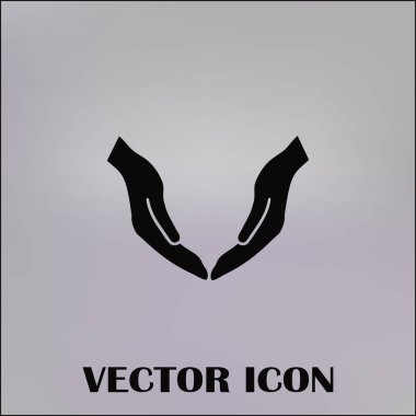 eller simge vektör, düz tasarım en iyi vektör simgesi