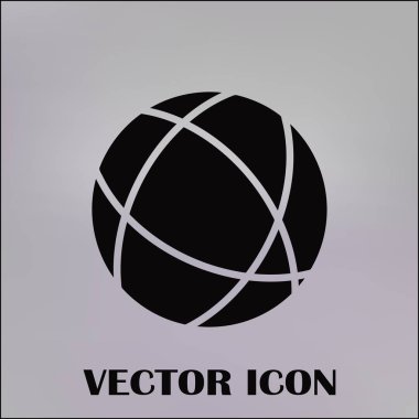 Web sitesi web vektör simgesi. Küre simgesi