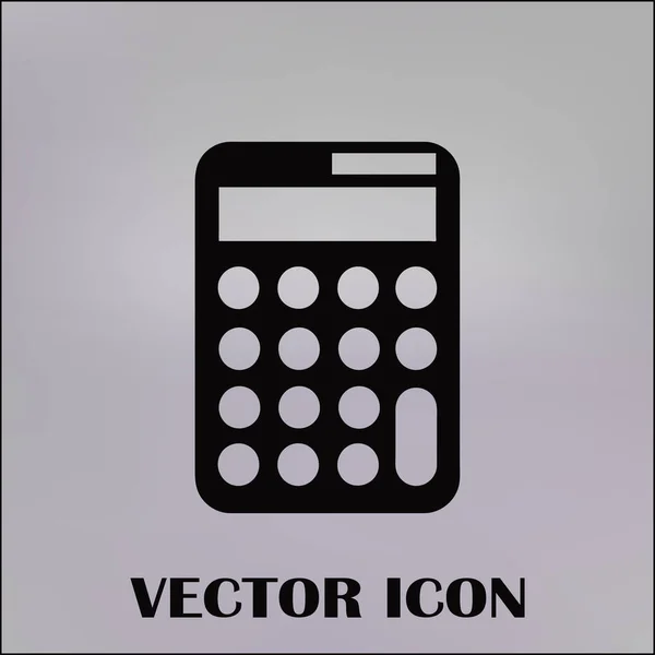 Icône de calculatrice, illustration vectorielle. style design plat. — Image vectorielle