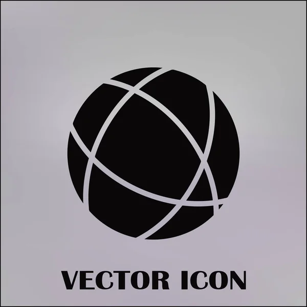 Sitio web vector web Icono. icono globo — Vector de stock