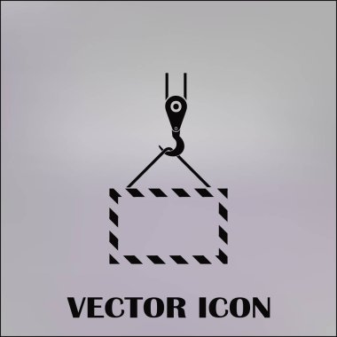 ekibimizi vinç kanca, kaldırma çalışmaları, tesisat işleri, Bina, tamamen düzenlenebilir vektör görüntü