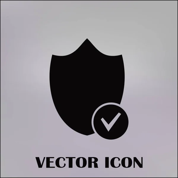 Escudo vector web icono — Vector de stock
